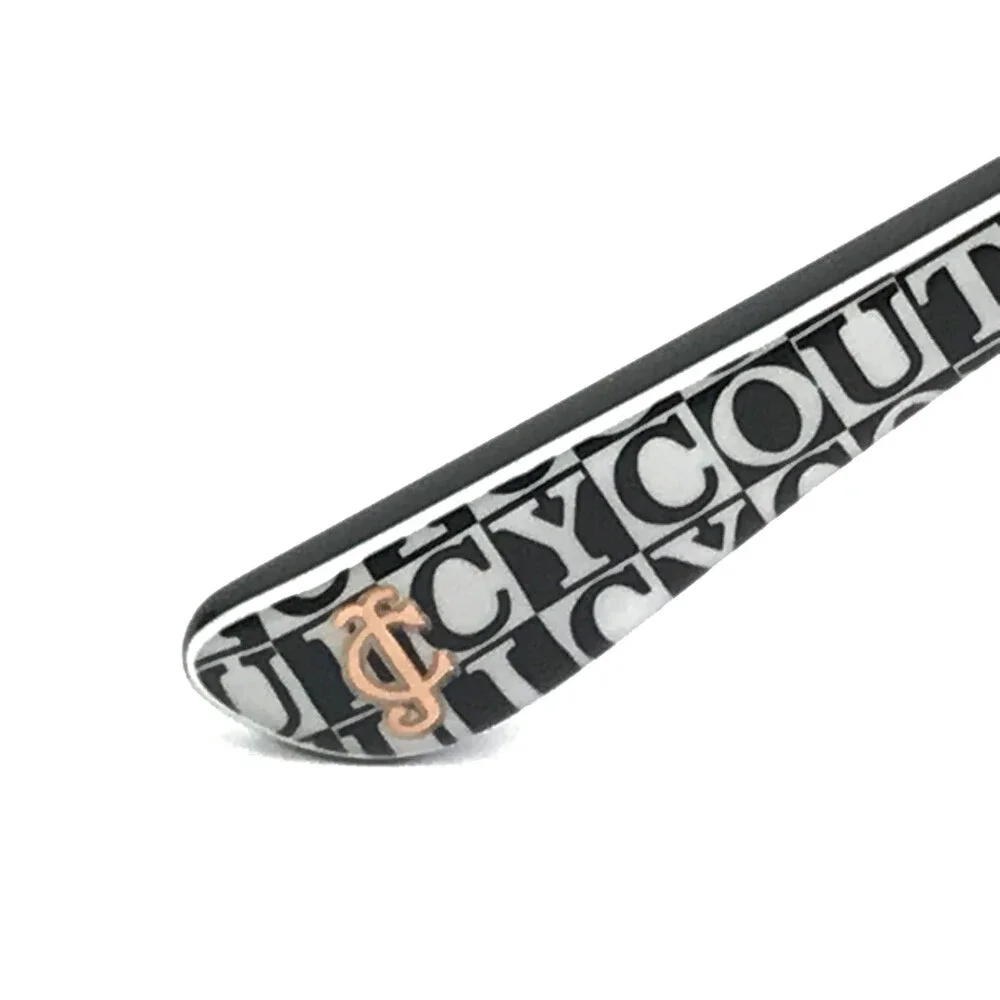 Juicy Couture Eyeglasses Frames JU310 807 Black White Cat Eye Full Rim 50-17-135